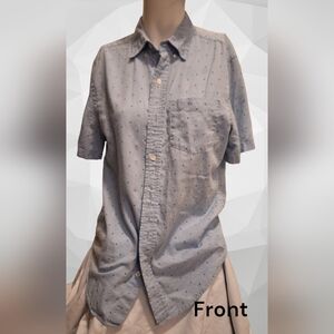 Short sleeve button up with anchors